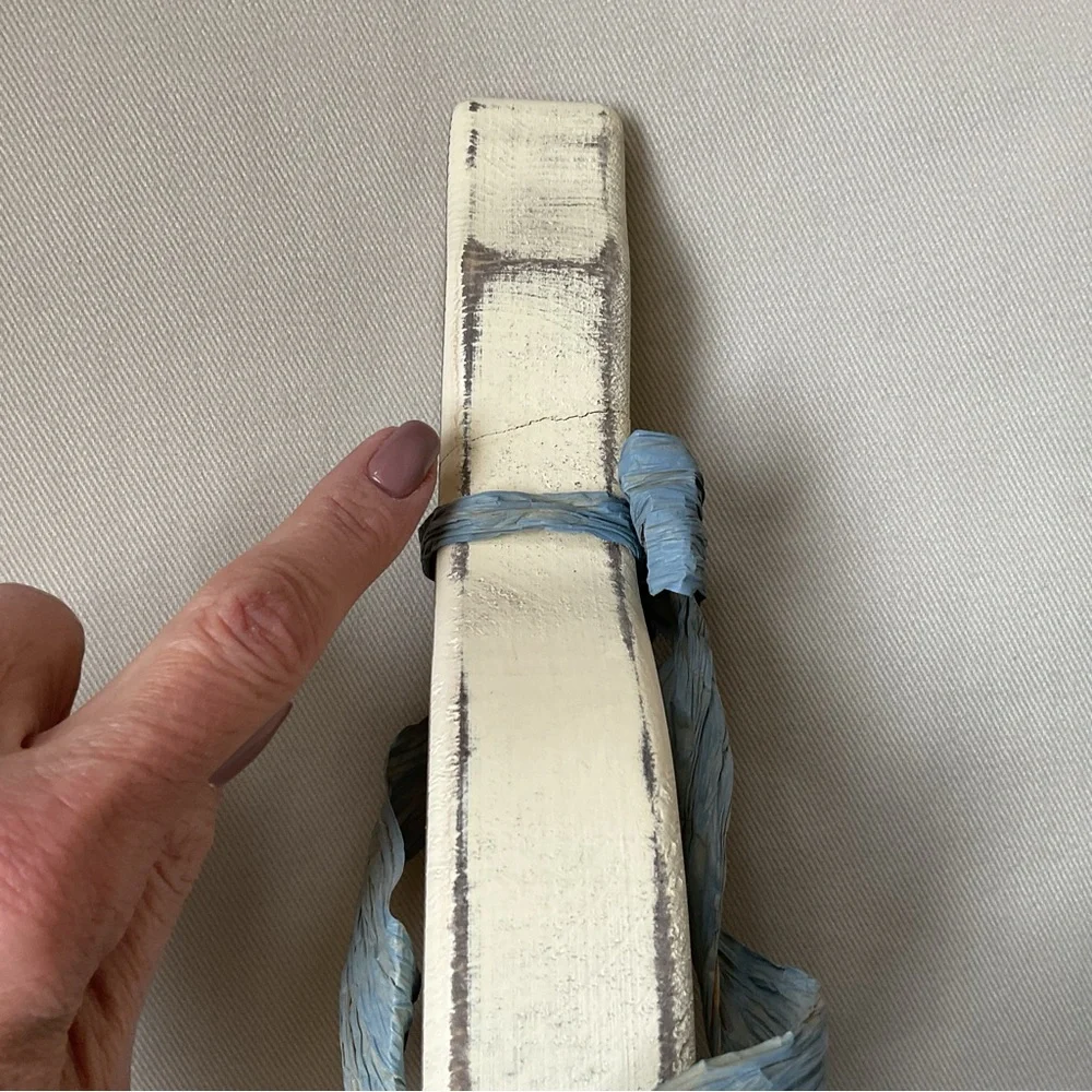 Cream and Blue Rustic Vintage Goose Decor - Picture 3 of 8